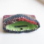 Crochet Veriegated Wallet/pouch With Flannel..